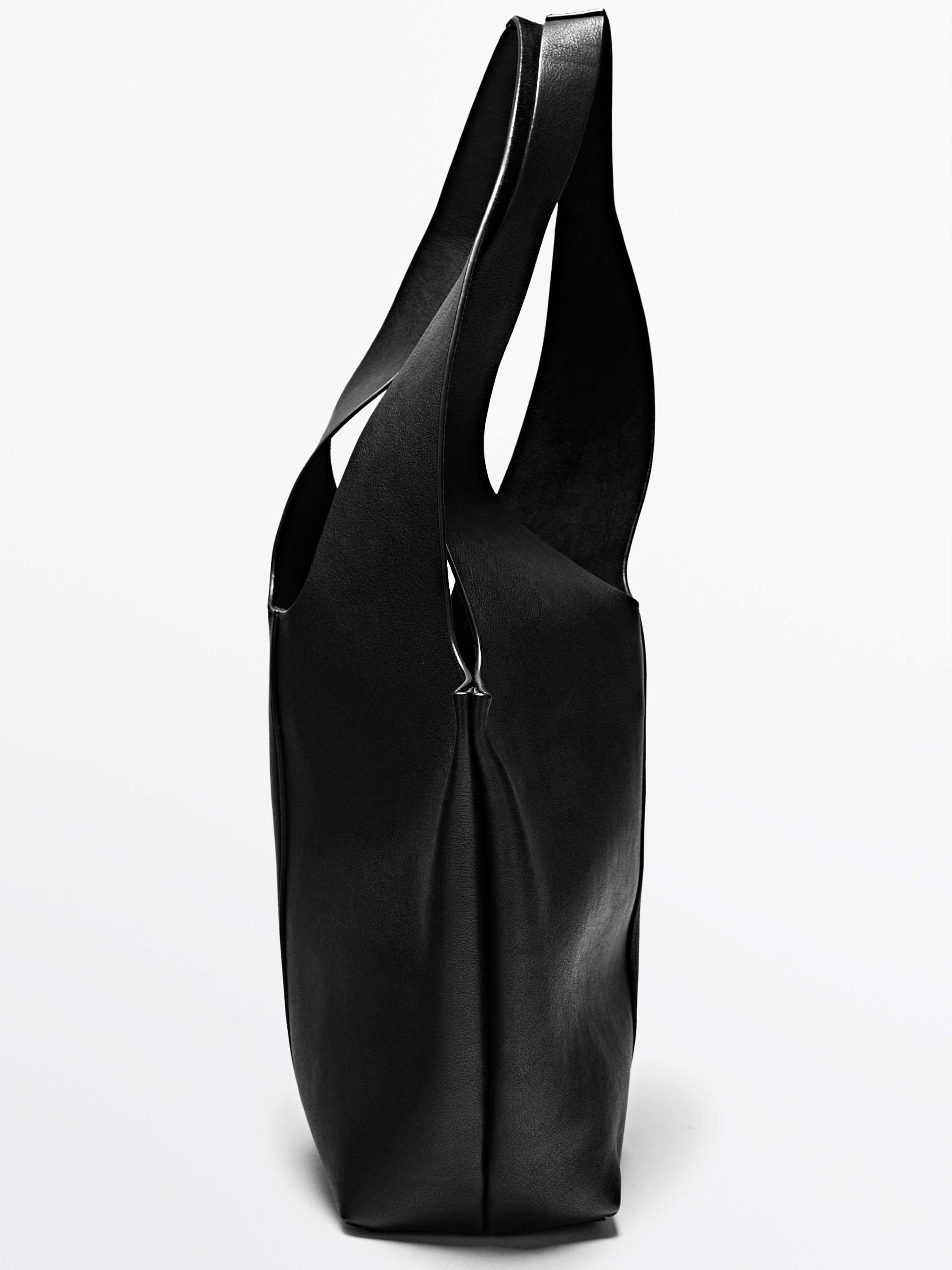 Nappa leather tote bag